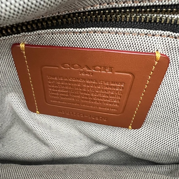 LIKE NEW WITH TAGS Coach NASA Rogue Bag blue leather - Picture 8 of 11